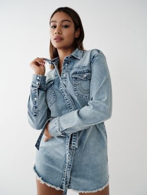 DENIM SHIRT DRESS