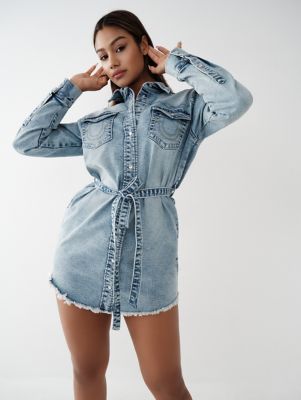 DENIM SHIRT DRESS