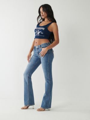 BECCA BIG T STITCH BOOTCUT JEAN