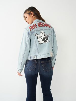 True Religion Trucker Jacket in Purple