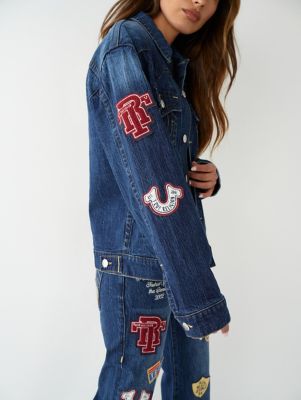 JIMMY LOGO PATCH DENIM JACKET