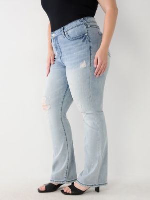 Plus Size Vigoss® Thick Stitch Dark Wash Bootcut Jean