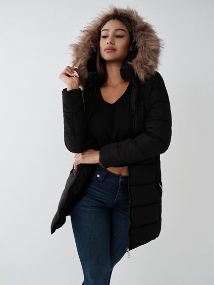 HOODED PUFFER JACKET 