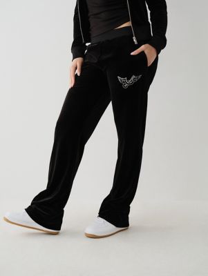 Juicy Couture velour straight leg trackies and hoodie set in cotton candy