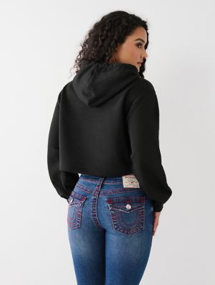 True religion best sale cropped hoodie