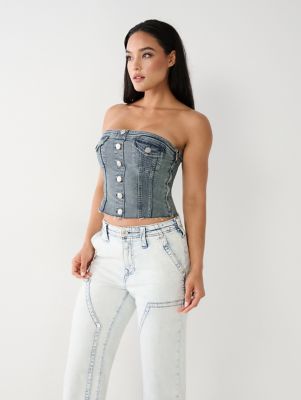 DENIM TUBE TOP