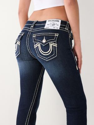 Flared Low Jeans - Light denim blue/Blackpink - Ladies