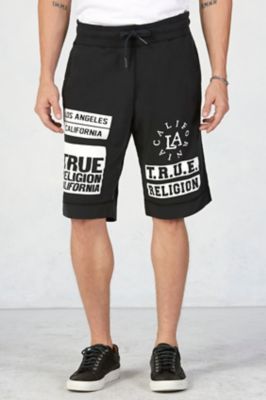 true religion sweat shorts mens