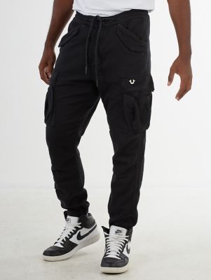 slim fit cargo joggers mens