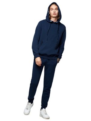 logo hooded jogger set