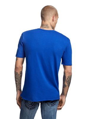 MENS V NECK POCKET TEE