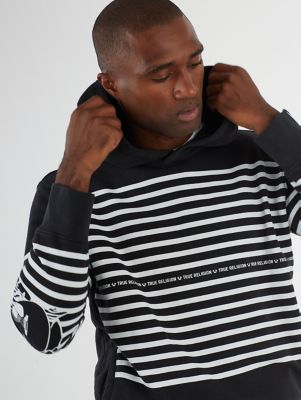 LOGO STRIPE HOODIE