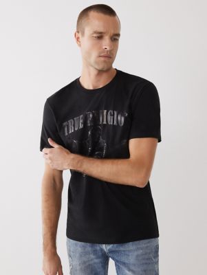 true religion black tee