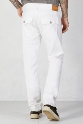 men's all white true religion jeans