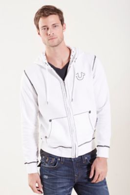 true religion double stitch hoodie