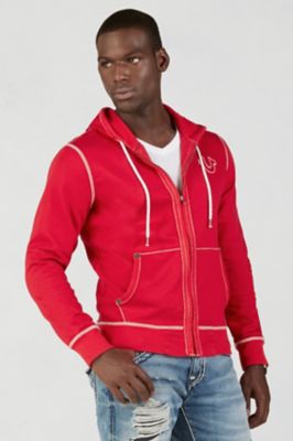 red true religion hoodie