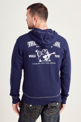 true religion blue sweater