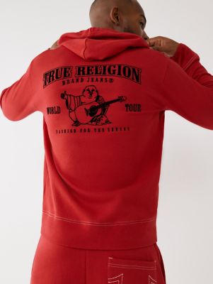 True Religion Men's Buddha Logo Zip Hoodie