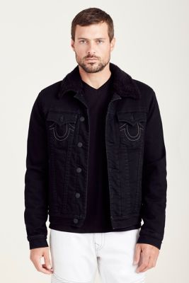 all black jean jacket