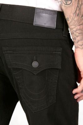 true religion black straight jeans