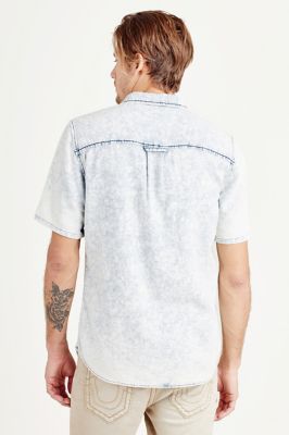 true religion white button up shirt
