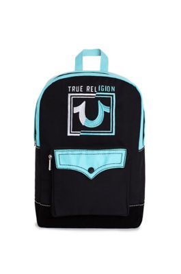 blue true religion backpack