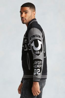 true religion varsity jacket mens