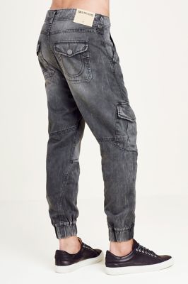 True Religion Anthony Big T Corduroy Cargo Pant In Old Sage Jeans