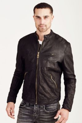Men's Cafe Racer Leather Jacket | True 