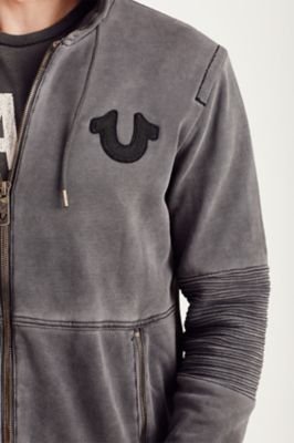 true religion grey sweater