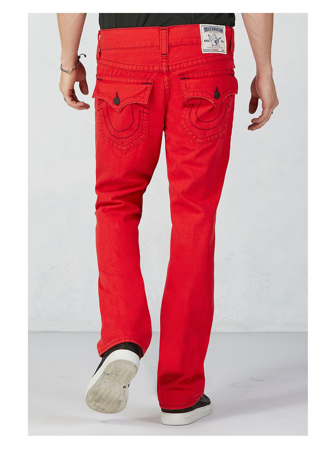 HAND PICKED STRAIGHT MENS RED JEANS - True Religion
