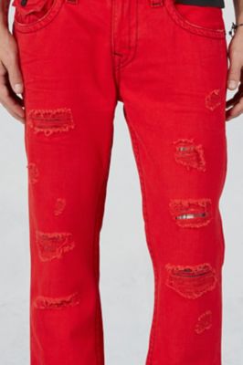 true religion jeans black and red