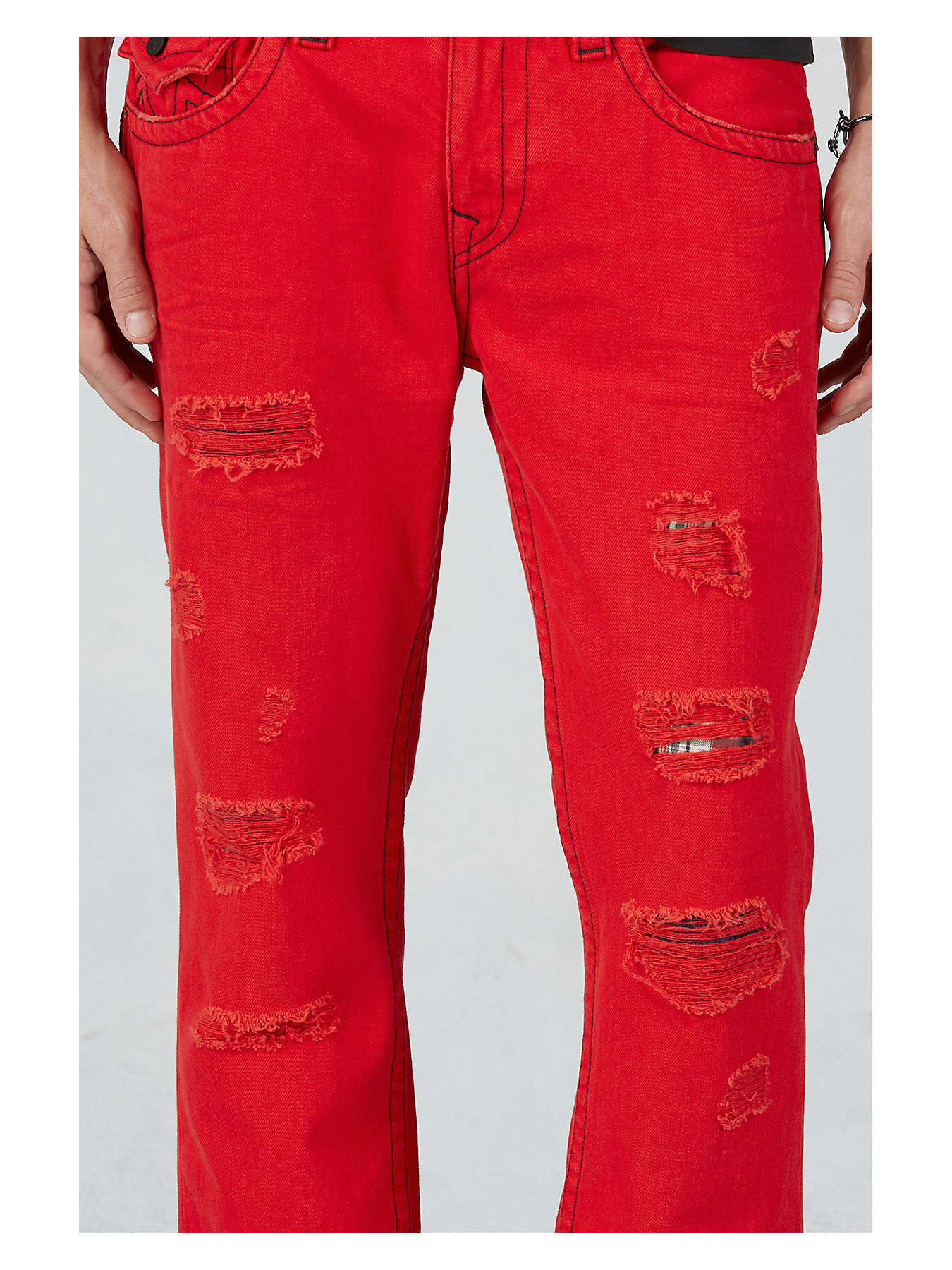 HAND PICKED STRAIGHT MENS RED JEANS - True Religion