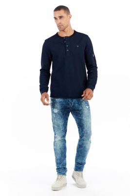 MENS SIDE ZIPPER MICK SLOUCHY SKINNY JEAN - True Religion