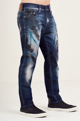 true religion paint splatter jeans