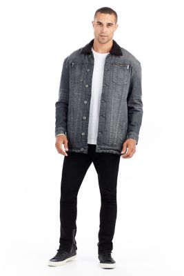 ELONGATED TURNER MENS SHERPA DENIM JACKET - True Religion
