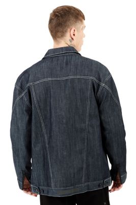 baggy denim shirt