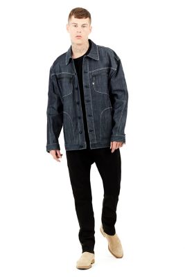 baggy denim jacket women's