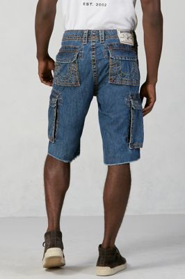 true religion cut off jean shorts