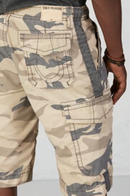 true religion camouflage shorts