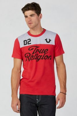 maroon true religion shirt