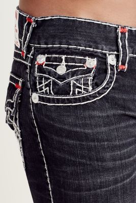 true religion jeans black and red
