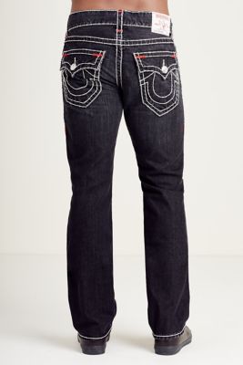 STRAIGHT FLAP SUPER T BLACK MENS JEAN 