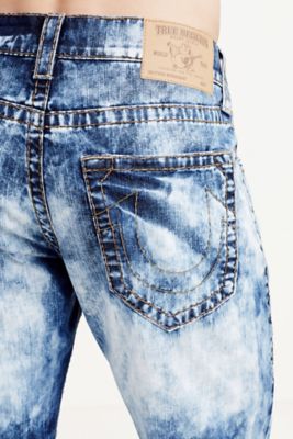 true religion jeans green stitching