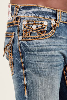 true religion jeans orange stitching