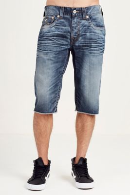 true religion grey shorts