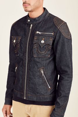 true religion mens denim jacket