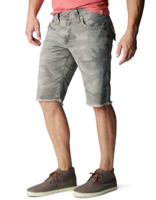 true religion cut off shorts mens