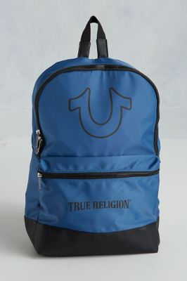 blue true religion backpack