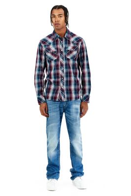 true religion plaid